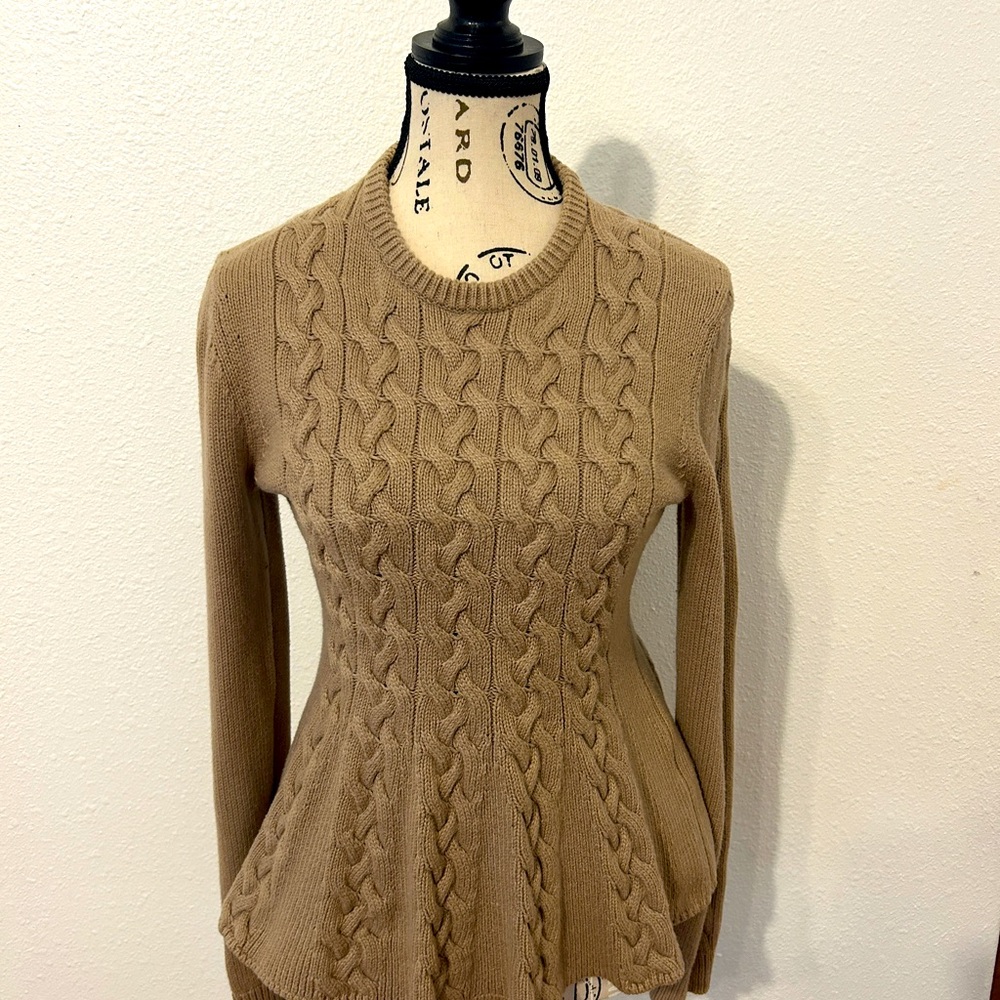 Jason Wu Collective Peplum Sweater, Small